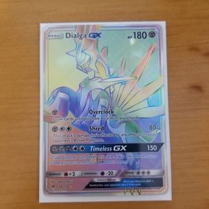 Dialga gx full art raindow rare
